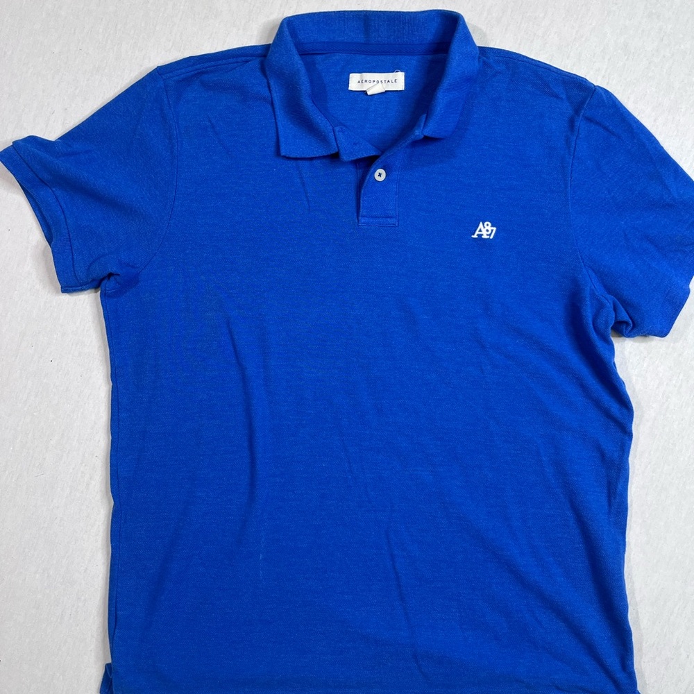 Aeropostale Men's Blue Polo Shirt, Size XL